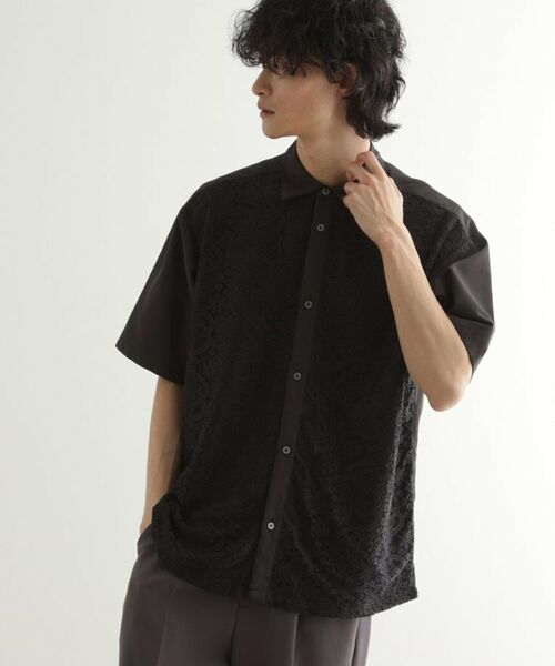 tk.TAKEO KIKUCHI / ティーケー タケオキクチ シャツ・ブラウス | ボタニカルレースシャツ | 詳細5