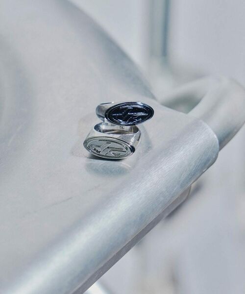 tk.TAKEO KIKUCHI / ティーケー タケオキクチ リング | ボリュームロゴリング | 詳細1