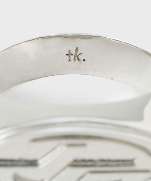 tk.TAKEO KIKUCHI / ティーケー タケオキクチ リング | ボリュームロゴリング | 詳細5
