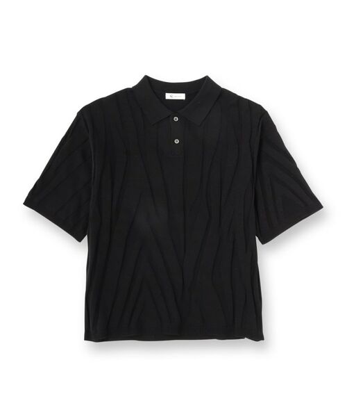 tk.TAKEO KIKUCHI / ティーケー タケオキクチ ニット・セーター | ジャカードニットポロ | 詳細1