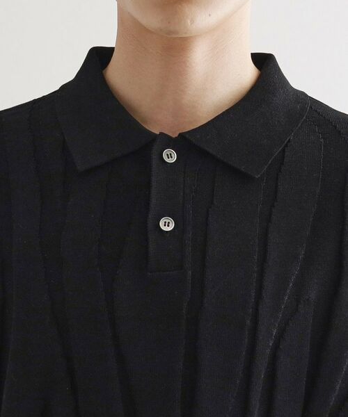 tk.TAKEO KIKUCHI / ティーケー タケオキクチ ニット・セーター | ジャカードニットポロ | 詳細17