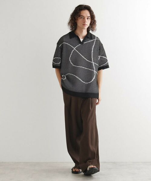 tk.TAKEO KIKUCHI / ティーケー タケオキクチ ニット・セーター | ラインアートニットポロ | 詳細23