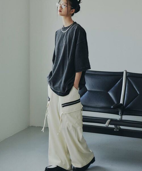 tk.TAKEO KIKUCHI / ティーケー タケオキクチ Tシャツ | ヴィンテージクロップドTシャツ/ヴィンテージライク/半袖Tシャツ | 詳細11