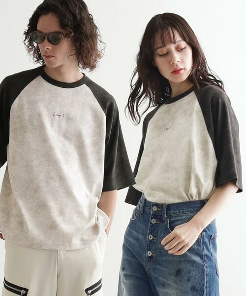 tk.TAKEO KIKUCHI / ティーケー タケオキクチ Tシャツ | ヴィンテージライクラグランTシャツ | 詳細1
