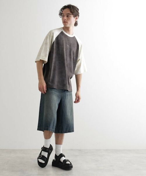 tk.TAKEO KIKUCHI / ティーケー タケオキクチ Tシャツ | ヴィンテージライクラグランTシャツ | 詳細11