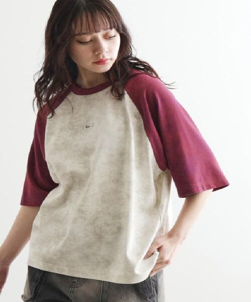 tk.TAKEO KIKUCHI / ティーケー タケオキクチ Tシャツ | ヴィンテージライクラグランTシャツ | 詳細28