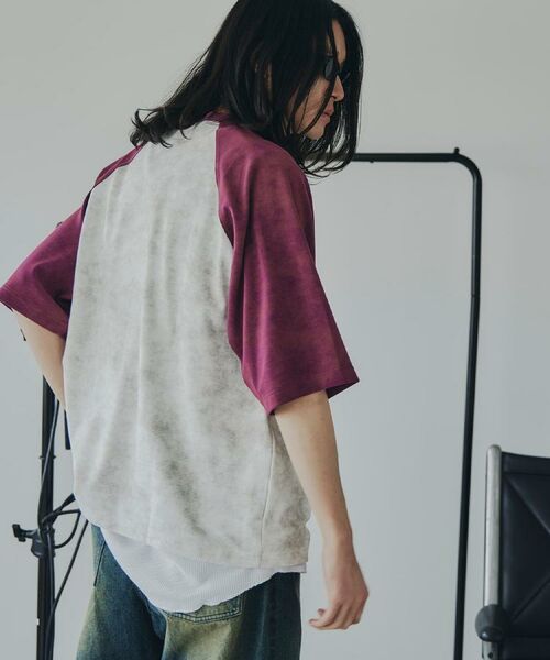 tk.TAKEO KIKUCHI / ティーケー タケオキクチ Tシャツ | ヴィンテージライクラグランTシャツ | 詳細4