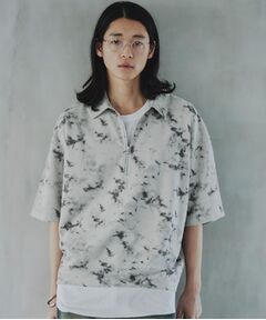 tk.TAKEO KIKUCHI / ティーケー タケオキクチ ポロシャツ | ヴィンテージライクハーフジップポロシャツ