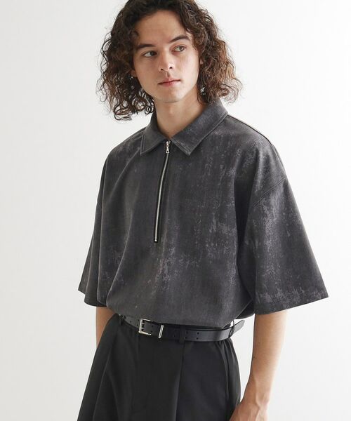 tk.TAKEO KIKUCHI / ティーケー タケオキクチ ポロシャツ | ヴィンテージライクハーフジップポロシャツ | 詳細17