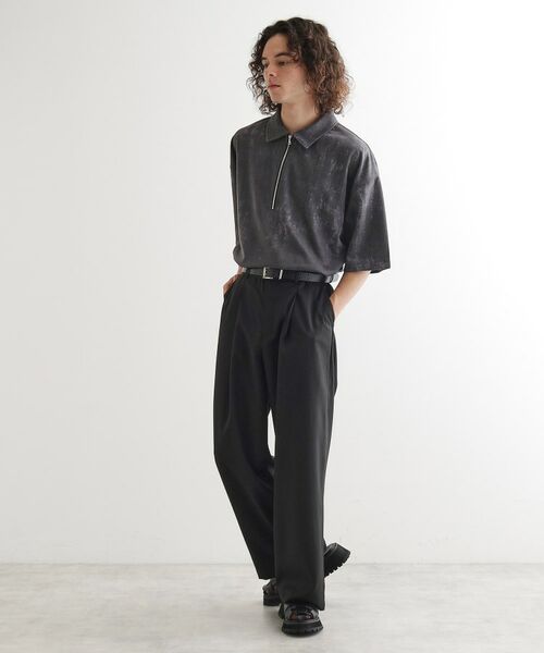 tk.TAKEO KIKUCHI / ティーケー タケオキクチ ポロシャツ | ヴィンテージライクハーフジップポロシャツ | 詳細19