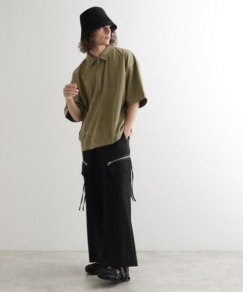 tk.TAKEO KIKUCHI / ティーケー タケオキクチ ポロシャツ | ヴィンテージライクハーフジップポロシャツ | 詳細23