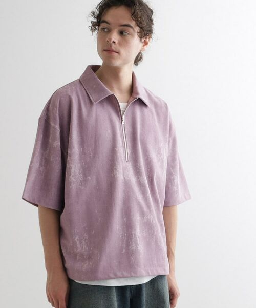 tk.TAKEO KIKUCHI / ティーケー タケオキクチ ポロシャツ | ヴィンテージライクハーフジップポロシャツ | 詳細25