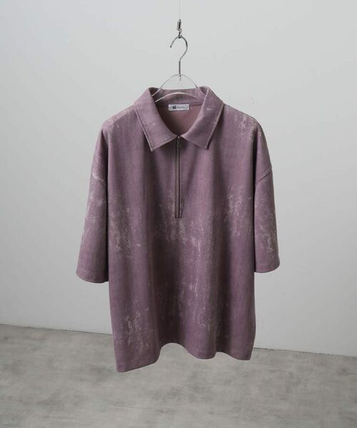 tk.TAKEO KIKUCHI / ティーケー タケオキクチ ポロシャツ | ヴィンテージライクハーフジップポロシャツ | 詳細4