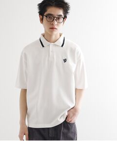 tk.TAKEO KIKUCHI / ティーケー タケオキクチ ポロシャツ | ハートエンブロ鹿の子ポロシャツ