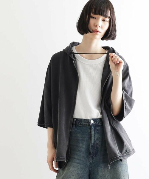 tk.TAKEO KIKUCHI / ティーケー タケオキクチ パーカー | ヴィンテージライククロップドパーカ | 詳細28