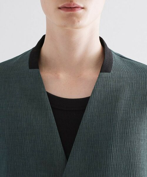 tk.TAKEO KIKUCHI / ティーケー タケオキクチ ノーカラージャケット | 【セットアップ対応】テッククレープノーカラージャケット | 詳細13