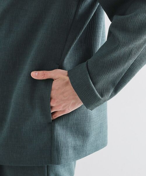 tk.TAKEO KIKUCHI / ティーケー タケオキクチ ノーカラージャケット | 【セットアップ対応】テッククレープノーカラージャケット | 詳細14