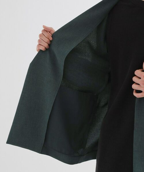 tk.TAKEO KIKUCHI / ティーケー タケオキクチ ノーカラージャケット | 【セットアップ対応】テッククレープノーカラージャケット | 詳細17