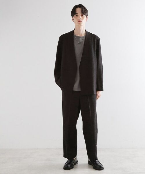 tk.TAKEO KIKUCHI / ティーケー タケオキクチ ノーカラージャケット | 【セットアップ対応】テッククレープノーカラージャケット | 詳細3