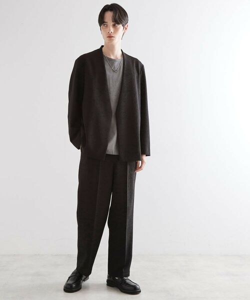 tk.TAKEO KIKUCHI / ティーケー タケオキクチ ノーカラージャケット | 【セットアップ対応】テッククレープノーカラージャケット | 詳細4