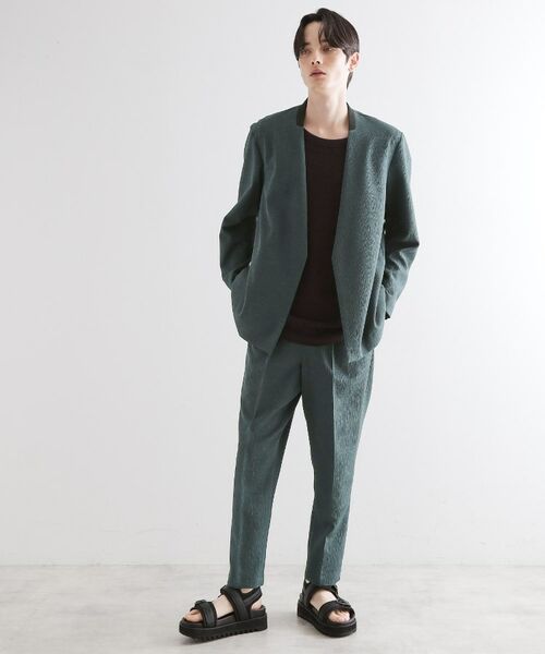 tk.TAKEO KIKUCHI / ティーケー タケオキクチ ノーカラージャケット | 【セットアップ対応】テッククレープノーカラージャケット | 詳細8