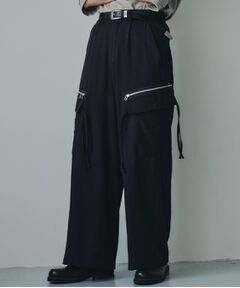 tk.TAKEO KIKUCHI / ティーケー タケオキクチ パンツ | AラインサイドZIPカーゴパンツ