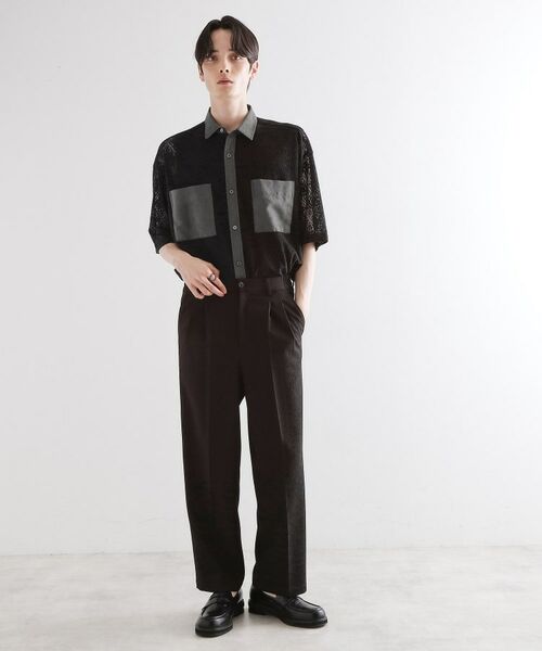 tk.TAKEO KIKUCHI / ティーケー タケオキクチ シャツ・ブラウス | サマースエードコンビレースシャツ | 詳細10