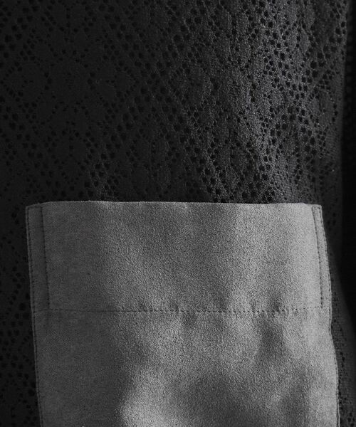 tk.TAKEO KIKUCHI / ティーケー タケオキクチ シャツ・ブラウス | サマースエードコンビレースシャツ | 詳細11