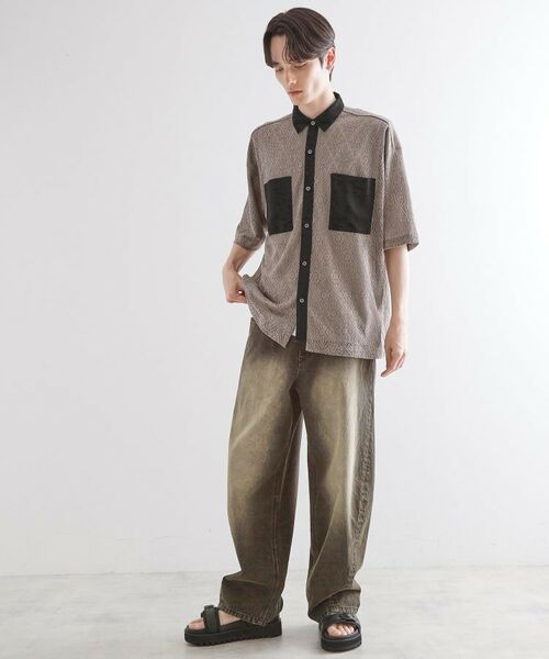 tk.TAKEO KIKUCHI / ティーケー タケオキクチ シャツ・ブラウス | サマースエードコンビレースシャツ | 詳細16