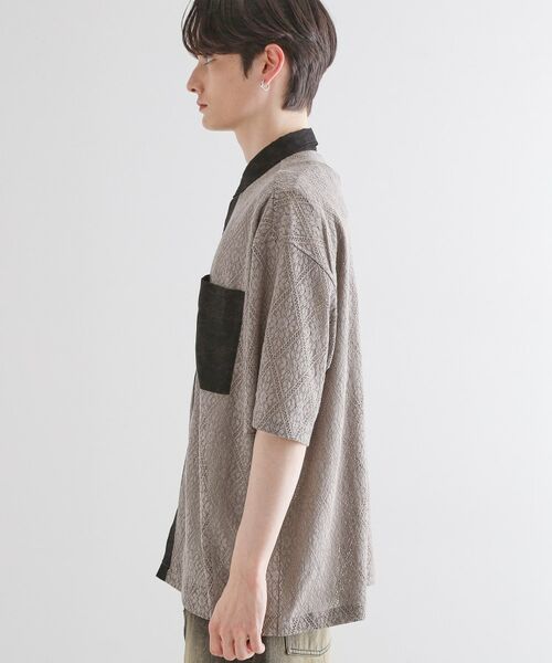 tk.TAKEO KIKUCHI / ティーケー タケオキクチ シャツ・ブラウス | サマースエードコンビレースシャツ | 詳細21