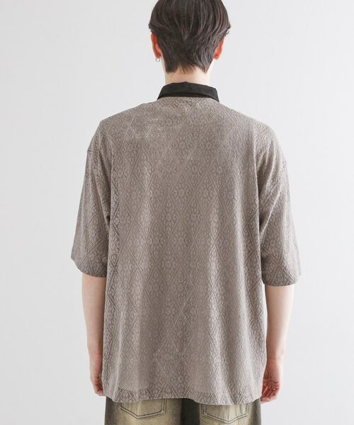 tk.TAKEO KIKUCHI / ティーケー タケオキクチ シャツ・ブラウス | サマースエードコンビレースシャツ | 詳細22