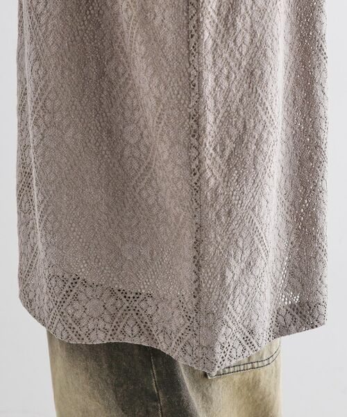tk.TAKEO KIKUCHI / ティーケー タケオキクチ シャツ・ブラウス | サマースエードコンビレースシャツ | 詳細26
