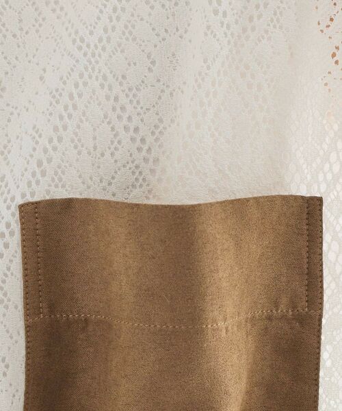 tk.TAKEO KIKUCHI / ティーケー タケオキクチ シャツ・ブラウス | サマースエードコンビレースシャツ | 詳細5