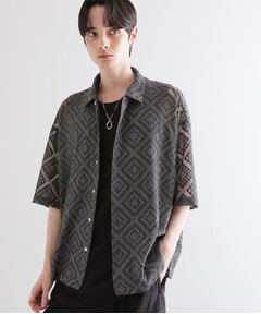 tk.TAKEO KIKUCHI / ティーケー タケオキクチ シャツ・ブラウス | 片染めレースシャツ