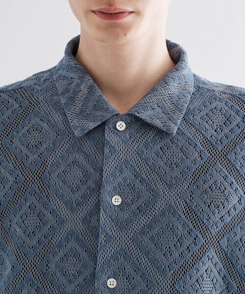 tk.TAKEO KIKUCHI / ティーケー タケオキクチ シャツ・ブラウス | 片染めレースシャツ | 詳細17