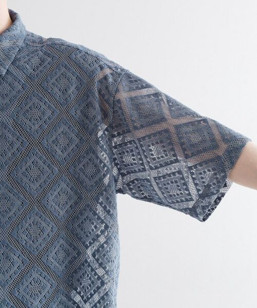 tk.TAKEO KIKUCHI / ティーケー タケオキクチ シャツ・ブラウス | 片染めレースシャツ | 詳細18