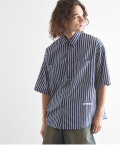 tk.TAKEO KIKUCHI / ティーケー タケオキクチ シャツ・ブラウス | ストライプ刺繍シャツ