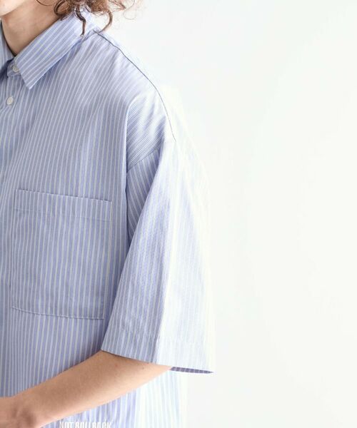 tk.TAKEO KIKUCHI / ティーケー タケオキクチ シャツ・ブラウス | ストライプ刺繍シャツ | 詳細15