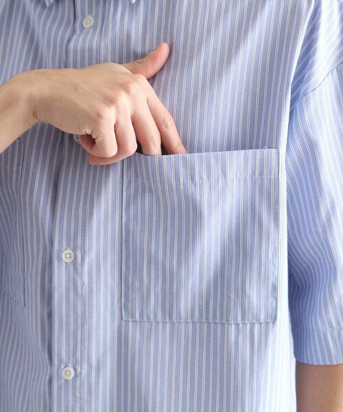 tk.TAKEO KIKUCHI / ティーケー タケオキクチ シャツ・ブラウス | ストライプ刺繍シャツ | 詳細16