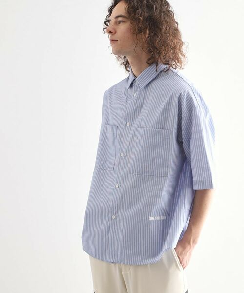 tk.TAKEO KIKUCHI / ティーケー タケオキクチ シャツ・ブラウス | ストライプ刺繍シャツ | 詳細6