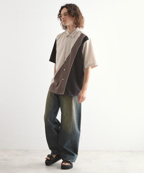 tk.TAKEO KIKUCHI / ティーケー タケオキクチ シャツ・ブラウス | カーブスイッチシャツ | 詳細12