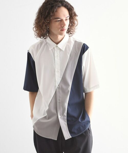 tk.TAKEO KIKUCHI / ティーケー タケオキクチ シャツ・ブラウス | カーブスイッチシャツ(ホワイト(501))