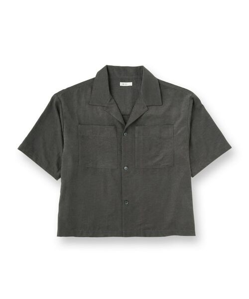 tk.TAKEO KIKUCHI / ティーケー タケオキクチ シャツ・ブラウス | ヴィンテージライククロップドシャツ | 詳細1