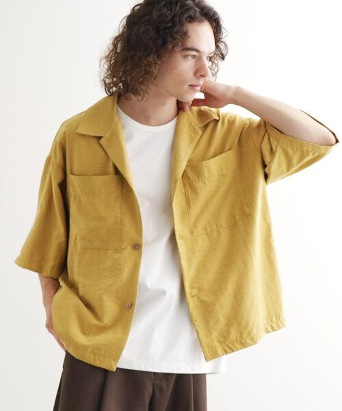 tk.TAKEO KIKUCHI / ティーケー タケオキクチ シャツ・ブラウス | ヴィンテージライククロップドシャツ | 詳細10