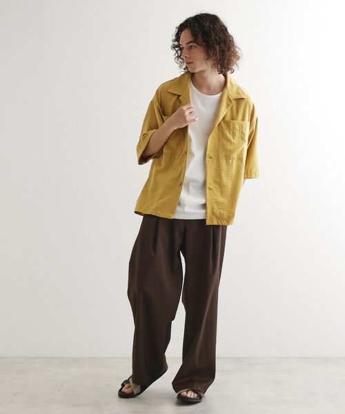tk.TAKEO KIKUCHI / ティーケー タケオキクチ シャツ・ブラウス | ヴィンテージライククロップドシャツ | 詳細13