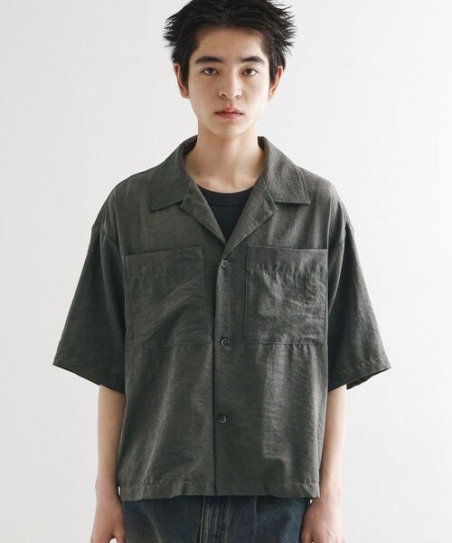 tk.TAKEO KIKUCHI / ティーケー タケオキクチ シャツ・ブラウス | ヴィンテージライククロップドシャツ | 詳細15