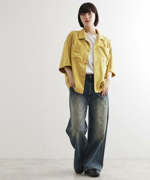 tk.TAKEO KIKUCHI / ティーケー タケオキクチ シャツ・ブラウス | ヴィンテージライククロップドシャツ | 詳細26