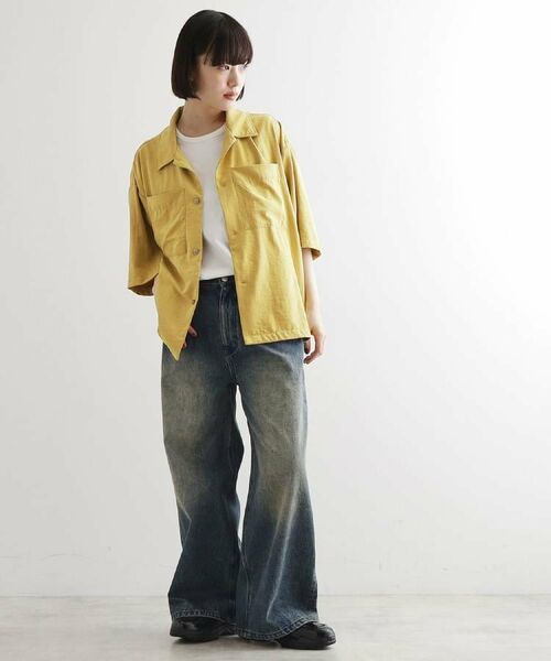 tk.TAKEO KIKUCHI / ティーケー タケオキクチ シャツ・ブラウス | ヴィンテージライククロップドシャツ | 詳細27