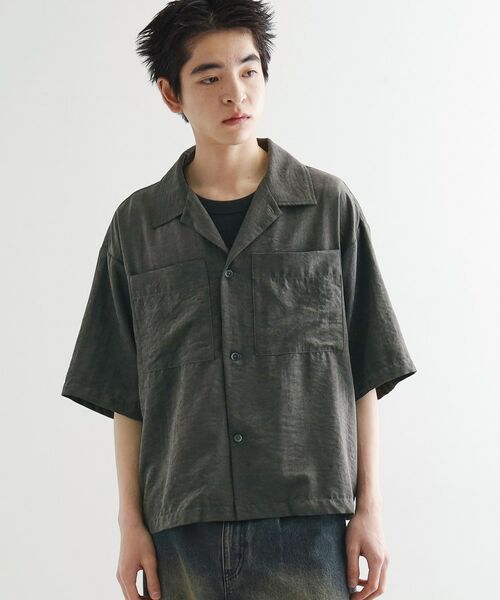 tk.TAKEO KIKUCHI / ティーケー タケオキクチ シャツ・ブラウス | ヴィンテージライククロップドシャツ | 詳細6