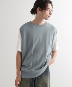 tk.TAKEO KIKUCHI / ティーケー タケオキクチ ニット・セーター | 【セットアイテム】ニットベストアンサンブル